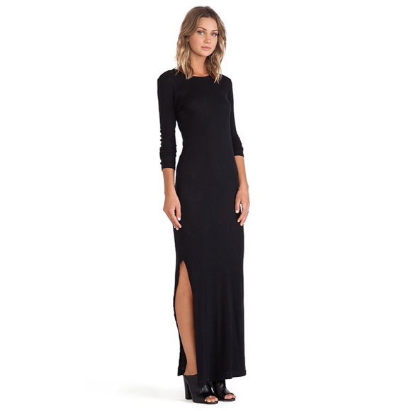 Enza Costa Dresses & Skirts - Enza Costa Cashmere Cotton Side Slit Maxi Dress